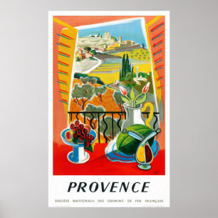 Vintages Reise-Plakat Provence Frankreich wieder Poster