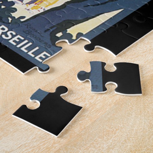 Vintages Reise-Plakat Tunis Puzzle (Seite)