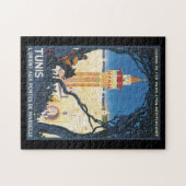 Vintages Reise-Plakat Tunis Puzzle (Horizontal)