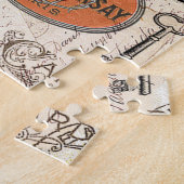 Vintages Reisecollagenpuzzlespiel Puzzle (Seite)