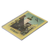 Vintages Reisenotizbuch DEUTSCHLANDS Notizblock (Linke Seite)