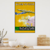 Vintages Reiseplakat 1935 Poster (Küche)