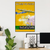 Vintages Reiseplakat 1935 Poster (Heimbüro)