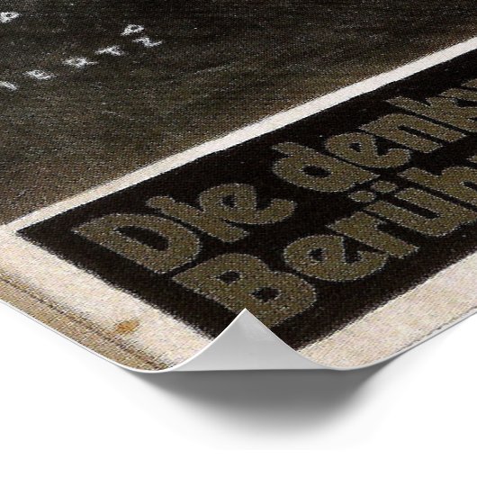 Vintages Reiseplakat Aachen Deutschland Poster (Ecke)