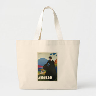 Vintages Reiseplakat Abruzzos, Italien Jumbo Stoffbeutel