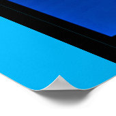 Vintages Reiseplakat an der Côte d'Azur Poster (Ecke)