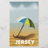 Vintages Reiseplakat aus Jersey. (Vorderseite)