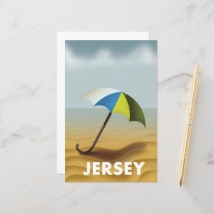 Vintages Reiseplakat aus Jersey.