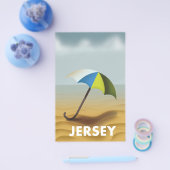 Vintages Reiseplakat aus Jersey. Flyer (Einzeln)