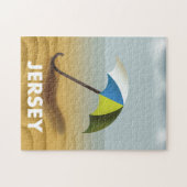 Vintages Reiseplakat aus Jersey. Puzzle (Horizontal)