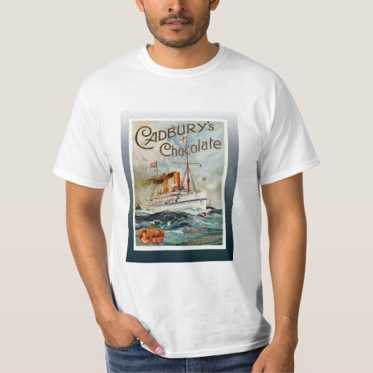 Vintages Reiseplakat, Cadburys Schokolade T-Shirt (Vorderseite)