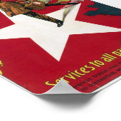 Vintages Reiseplakat der White Star Line Poster (Ecke)