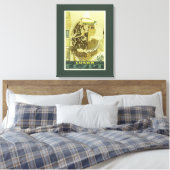 Vintages Reiseplakat für Ägypten Leinwanddruck (Insitu (Schlafzimmer))