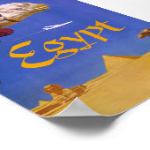 Vintages Reiseplakat für Ägypten Poster (Ecke)