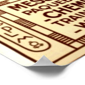 Vintages Reiseplakat für Ägypten Poster (Ecke)