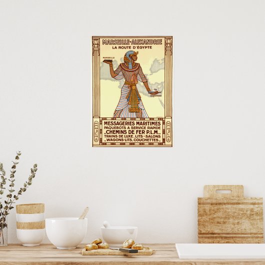 Vintages Reiseplakat für Ägypten Poster (Küche)
