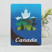 Vintages Reiseplakat für Ahornblätter (Stehend Vorderseite)