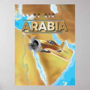 Vintages Reiseplakat für Arabien Poster