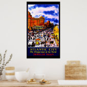 Vintages Reiseplakat für atlantische Städte Poster (Küche)