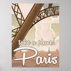 Vintages Reiseplakat für den Cartoon Paris Poster