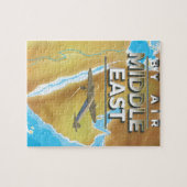 Vintages Reiseplakat für den Nahen Osten Puzzle (Horizontal)