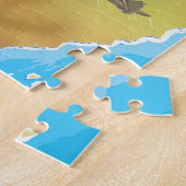 Vintages Reiseplakat für den Nahen Osten Puzzle (Seite)