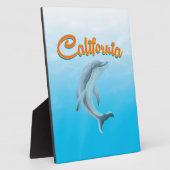 Vintages Reiseplakat für Dolphin Fotoplatte (Seite)