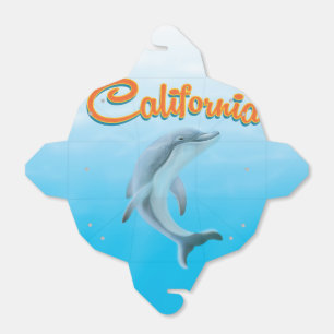 Vintages Reiseplakat für Dolphin Geschenkschachtel