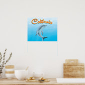 Vintages Reiseplakat für Dolphin Poster (Küche)
