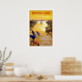 Vintages Reiseplakat für Fahrgastschiffe Poster (Küche)