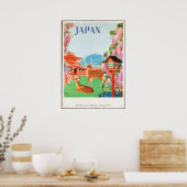 Vintages Reiseplakat für Hirsche und Japanische Pa Poster (Küche)