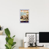 Vintages Reiseplakat für Hongkong Poster (Heimbüro)