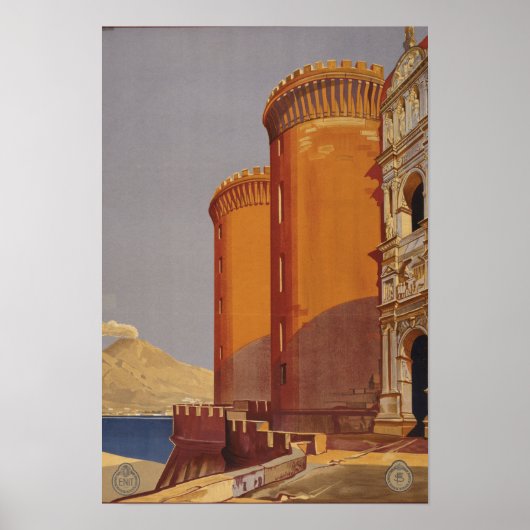 Vintages Reiseplakat für Italien Poster (Vorne)