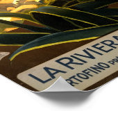 Vintages Reiseplakat für Italien Poster (Ecke)