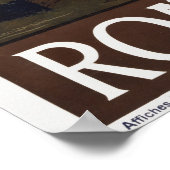 Vintages Reiseplakat für Italien Poster (Ecke)