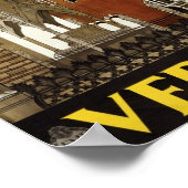 Vintages Reiseplakat für Italien Poster (Ecke)