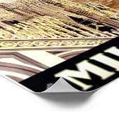 Vintages Reiseplakat für Italien Poster (Ecke)