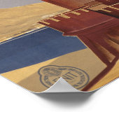 Vintages Reiseplakat für Italien Poster (Ecke)