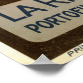 Vintages Reiseplakat für Italien Poster (Ecke)