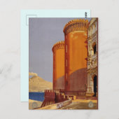 Vintages Reiseplakat für Italien Postkarte (Vorne/Hinten)