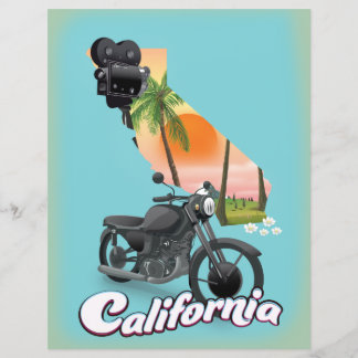 Vintages Reiseplakat für Kalifornien