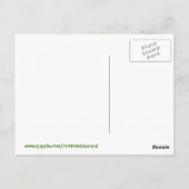 Vintages Reiseplakat für Kalifornien Postkarte (Rückseite)