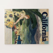 Vintages Reiseplakat für Kalifornien Puzzle (Horizontal)