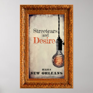 Vintages Reiseplakat für New Orleans Poster