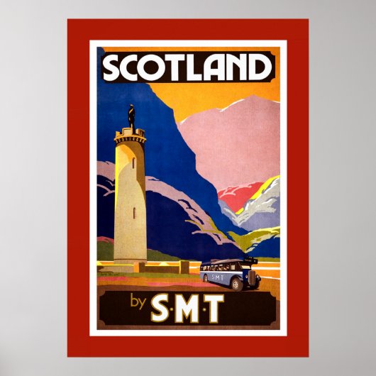 Vintages Reiseplakat für Schottland Poster (Vorne)