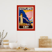 Vintages Reiseplakat für Schottland Poster (Küche)