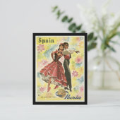 Vintages Reiseplakat für Spanien, Postkarte (Stehend Vorderseite)