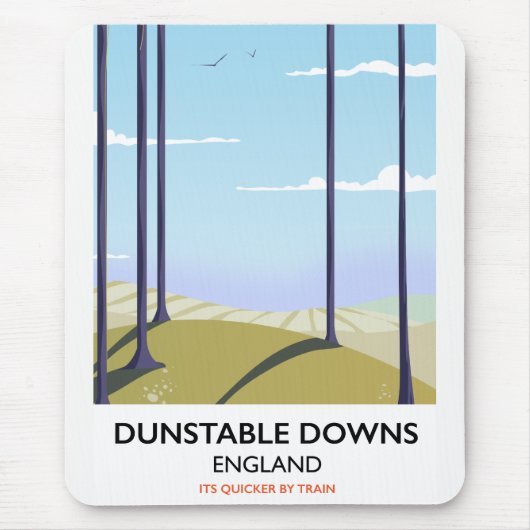 Vintages Reiseplakat für Unstable Mousepad (Vorne)