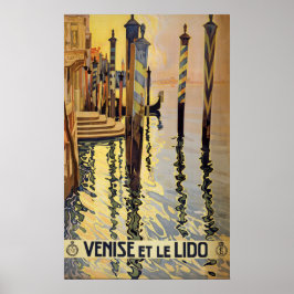 Vintages Reiseplakat für Venedig Poster