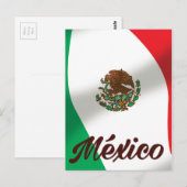 Vintages Reiseplakat im mexikanischen Stil Postkarte (Vorne/Hinten)